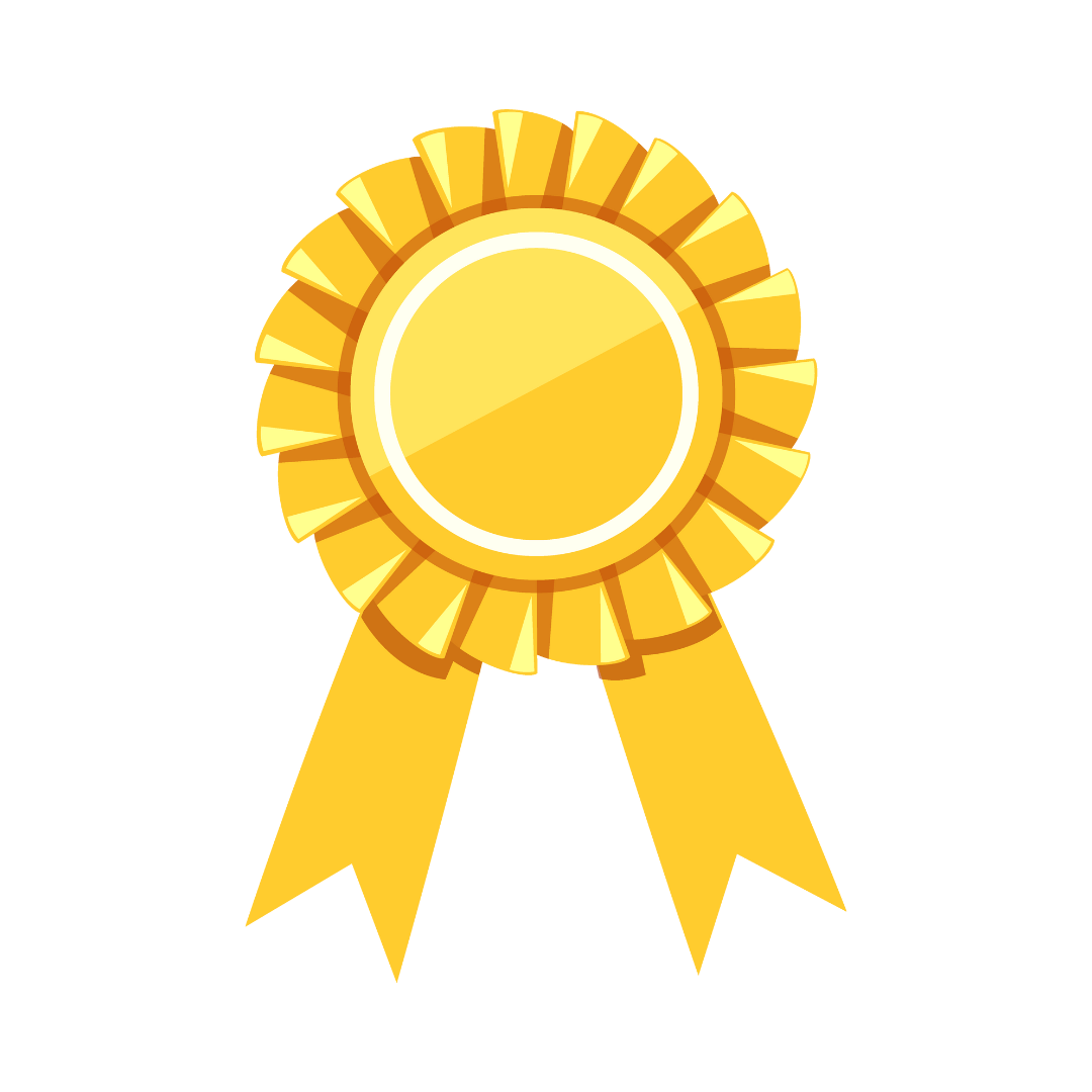 Medal Sash Icon Gold graphic