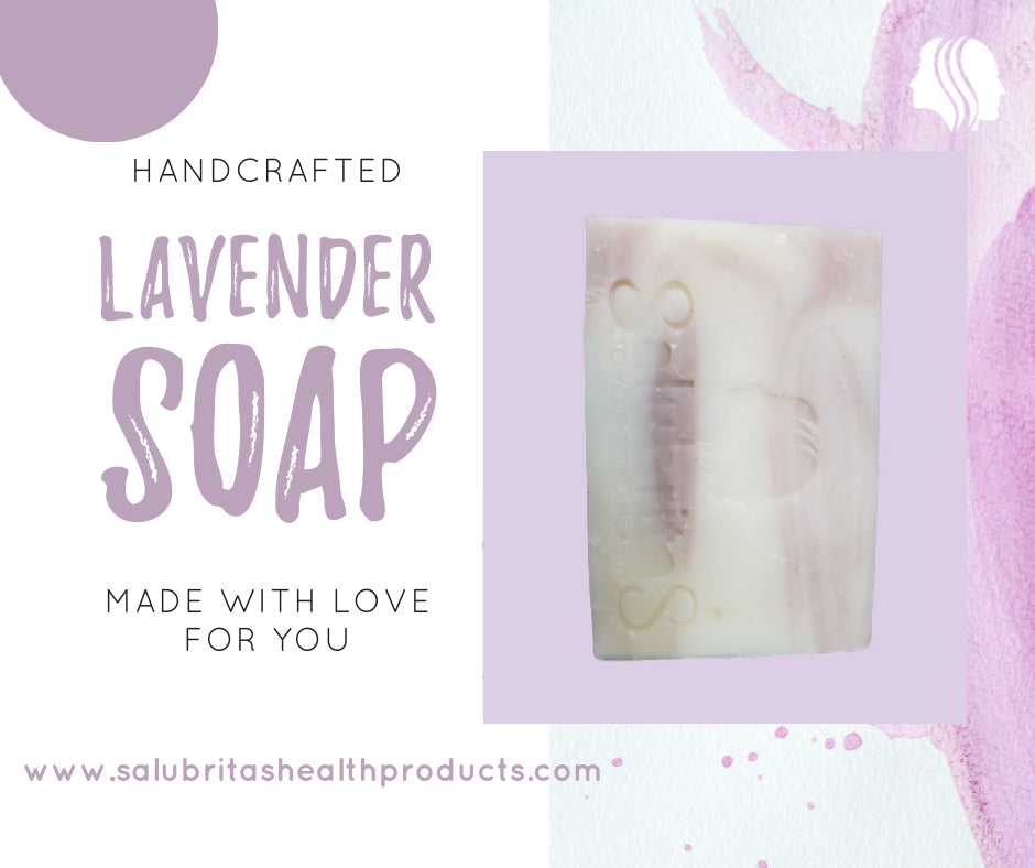 Lavender Natural Bar Soap Poster- salubritashealthstore