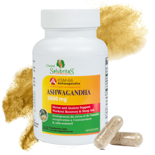 Ashwagandha KSM-66 Health Supplement Capsules